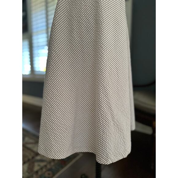 Isaac Mizrahi Seersucker Stripe Dress Preppy Minimalist OldMoney Retro Summer - Picture 8 of 11